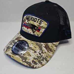 New England Patriots NFL Salute To Service New Era 9FORTY Men’s Snapback Hat Cap